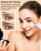 VIFERA 2-in-1 Eyebrow Trimmer & Facial Hair Removal Machine -  USB RECHARGEABLE