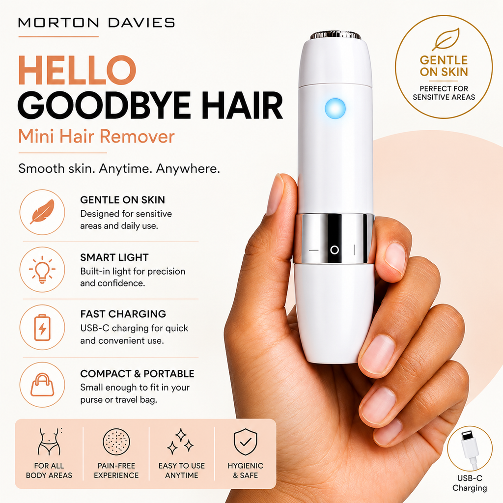 Face Mini Hair Remover FS1000 Cordless for Women (White)
