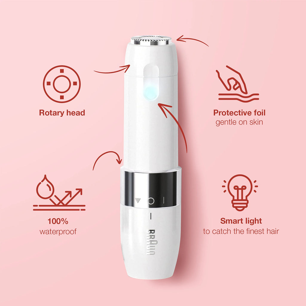 Face Mini Hair Remover FS1000 Cordless for Women (White)